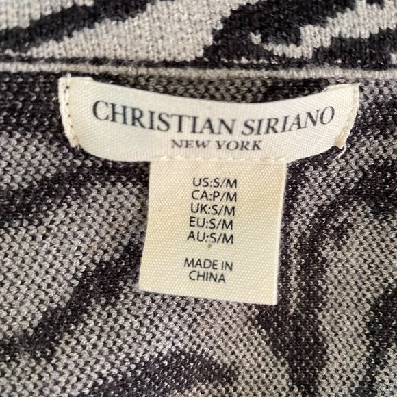 Christian Siriano NY Exotic Print Fringed Poncho Jacket NWOT Women's Size S / M - Picture 4 of 12